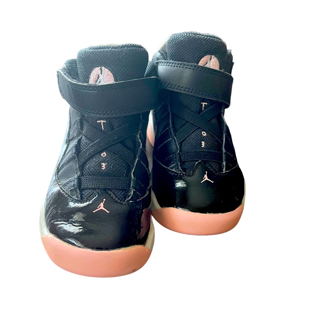 Girls Jordan 6 rings black arctic punch toddler size 9c